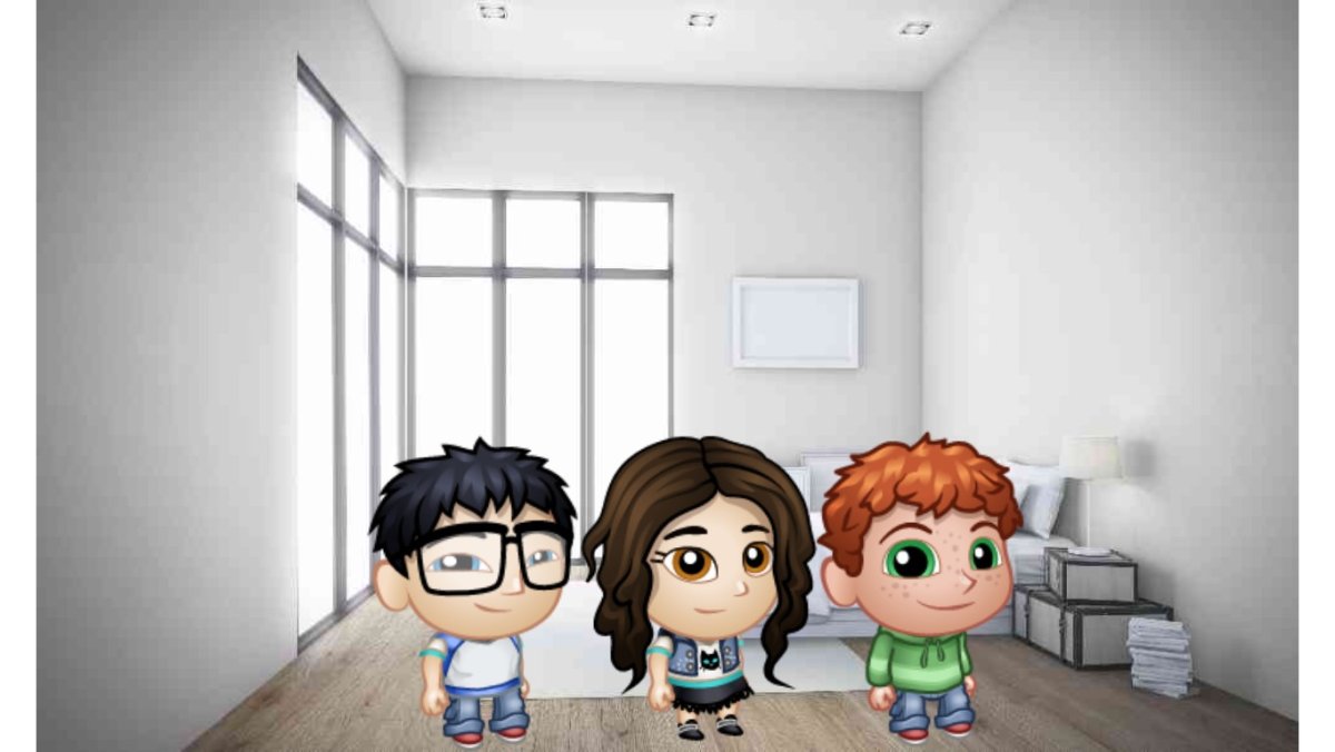 Пустая комната с белыми стенами