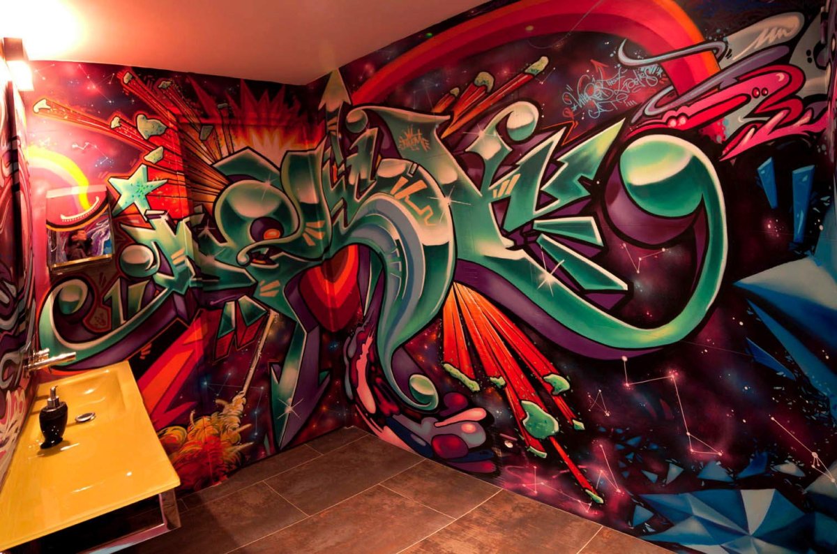 Стили рисования на стенах