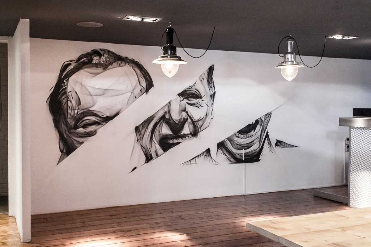 Роспись стен покрас Лампас