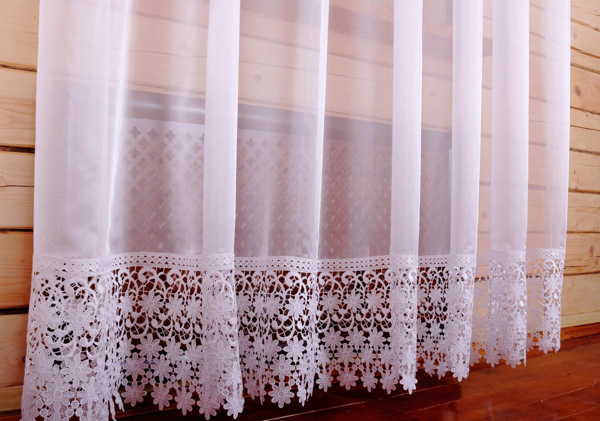 Тюль с каймой