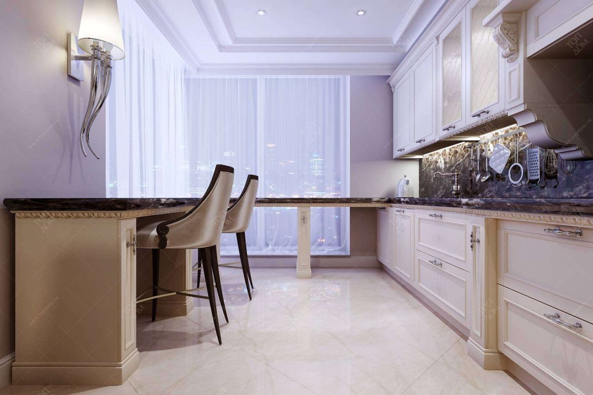 Полы на кухне современные