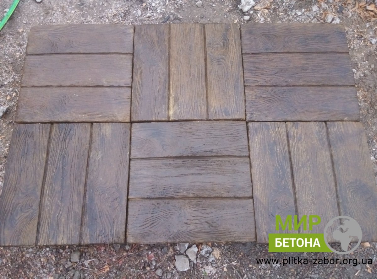 Тротуарная плитка под дерево дощечки