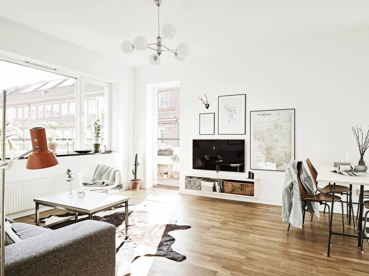 Интерьеры в скандинавском стиле гостиные