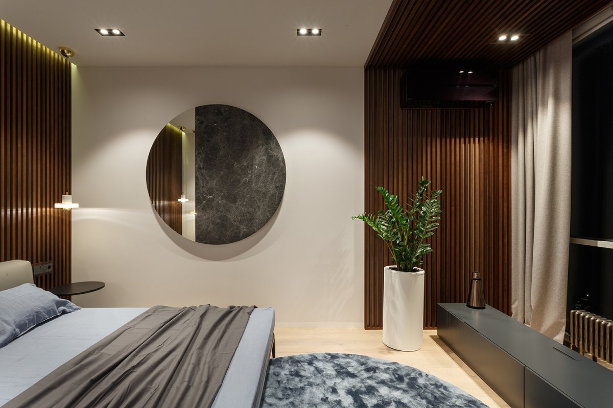 Декор из реек на стену