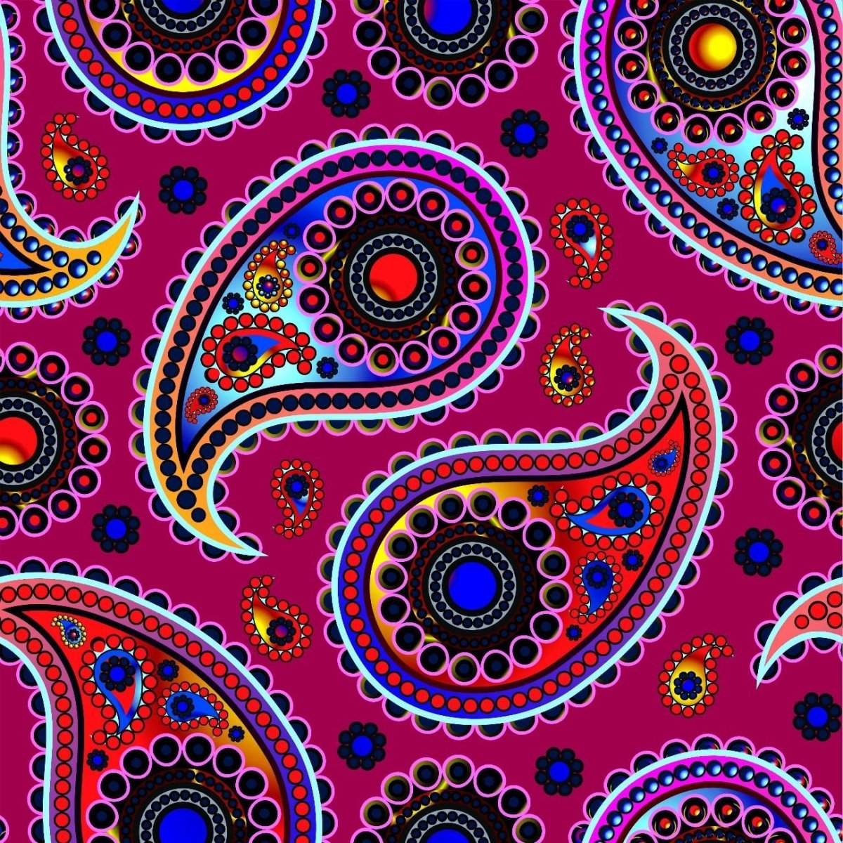 Ткань с восточным орнаментом