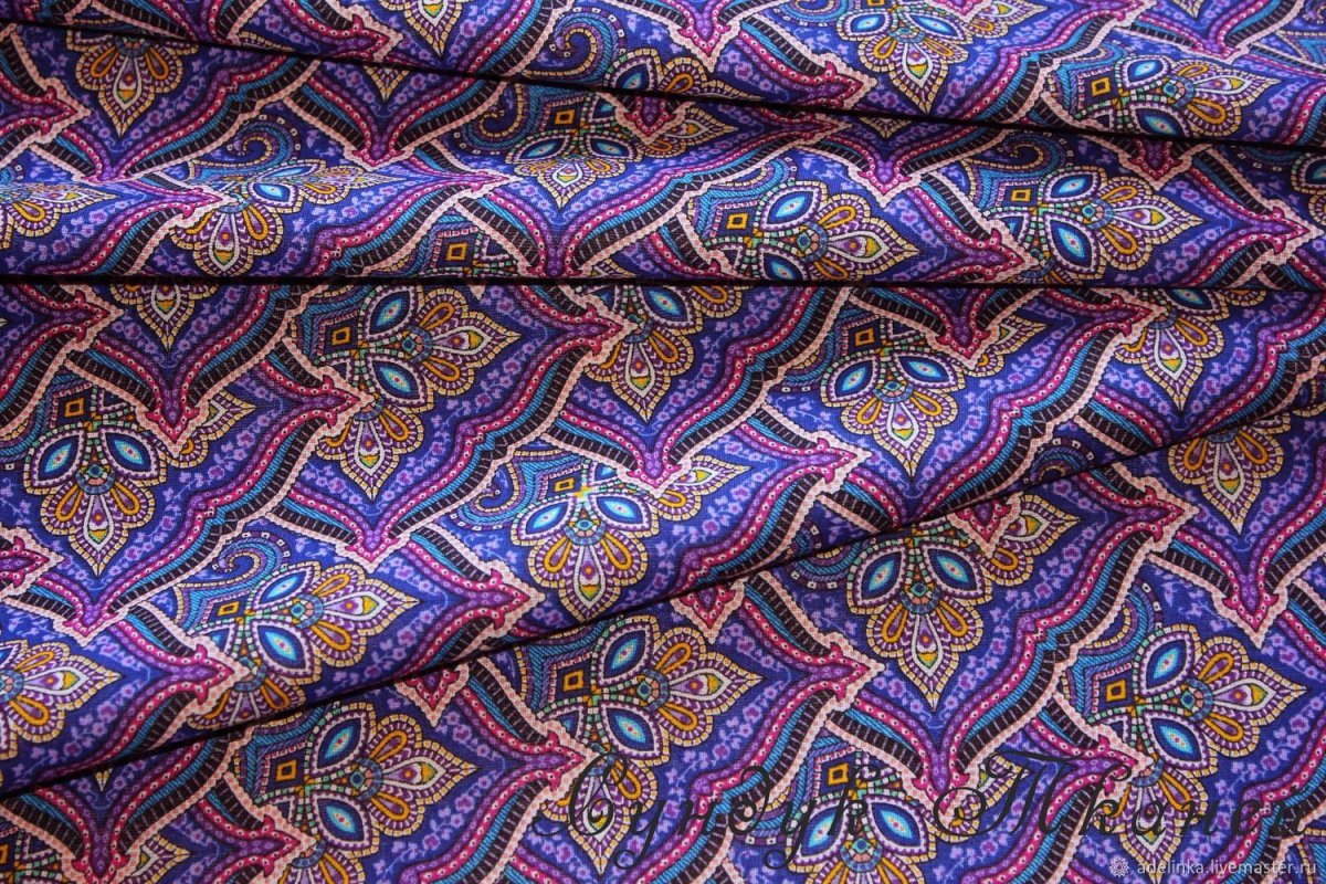 Орнамент огурцы Ивановский ситец