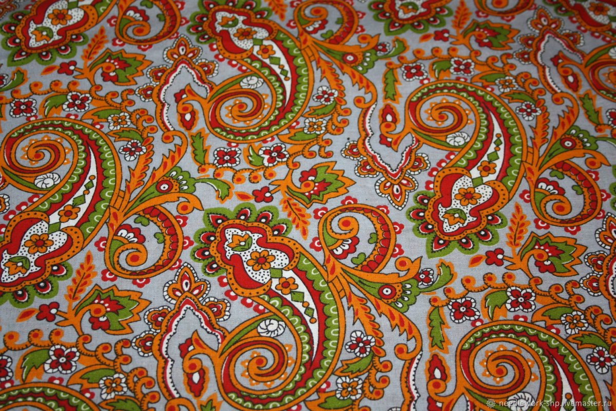 Ткань с турецким орнаментом