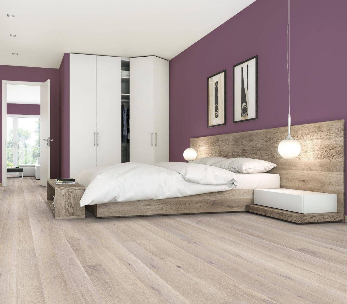 Паркетная доска дуб капучино