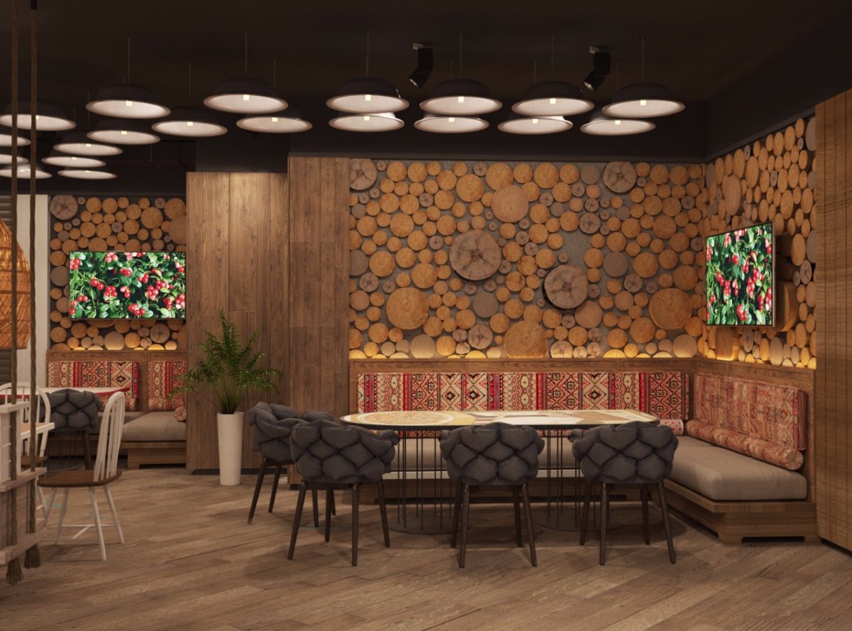 Интерьер блинных кафе