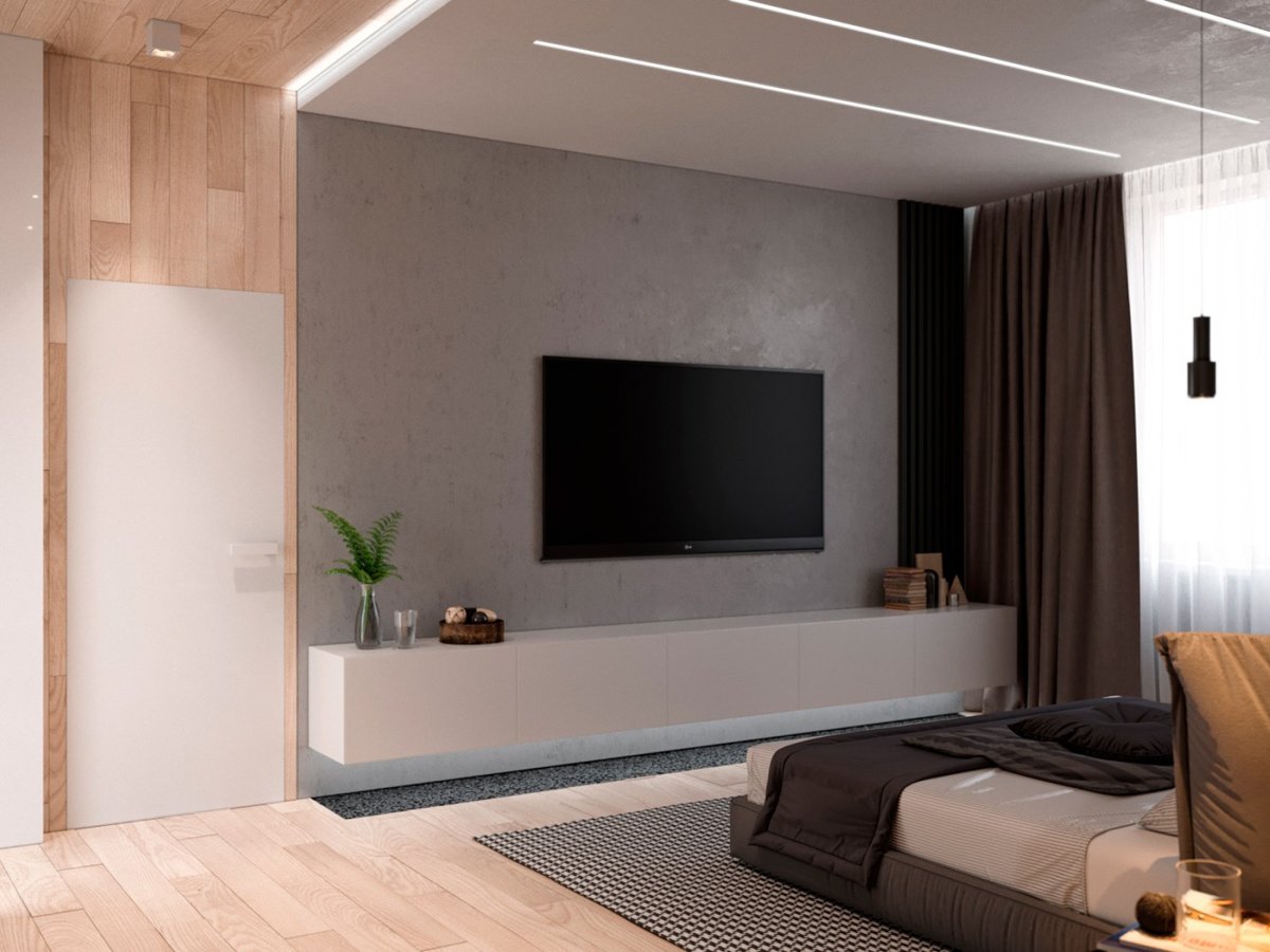 Спальная комната с телевизором