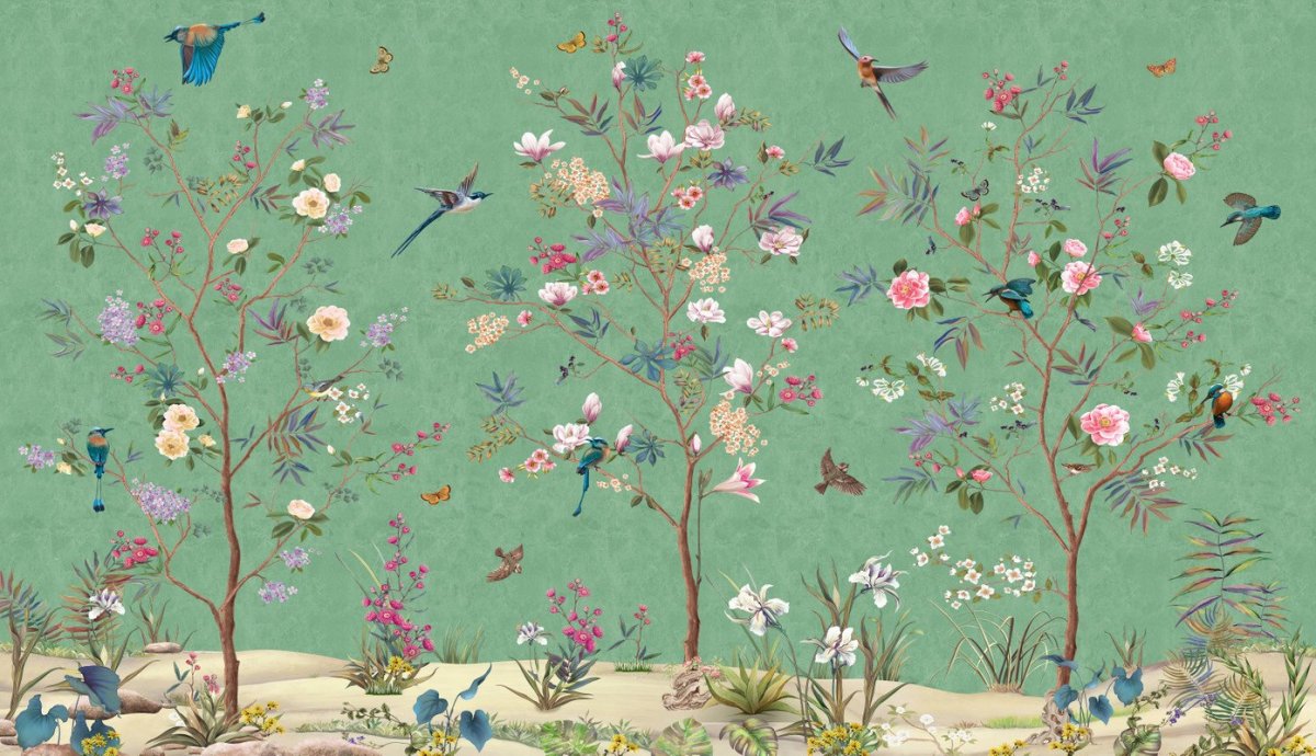 Принт птицы в интерьере