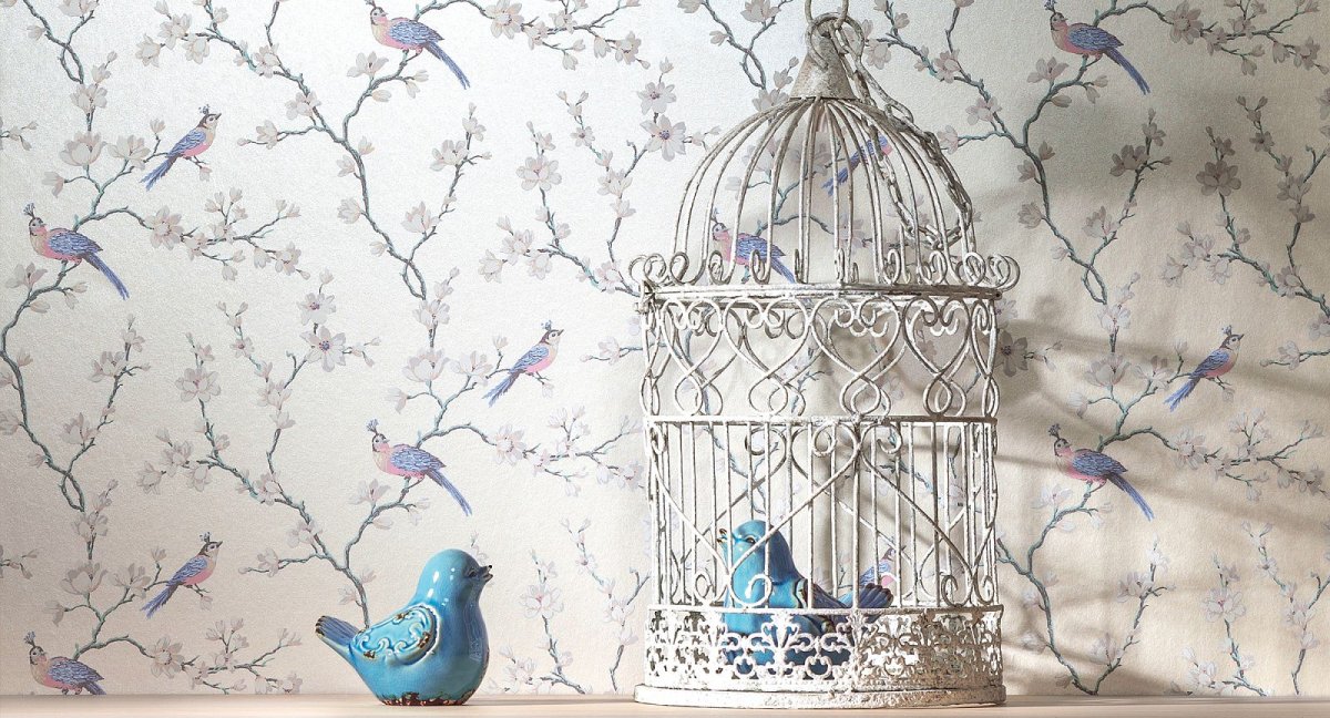 Обои с птичками для стен