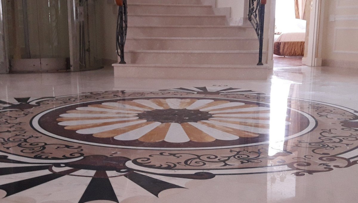 Наливной гранитный пол