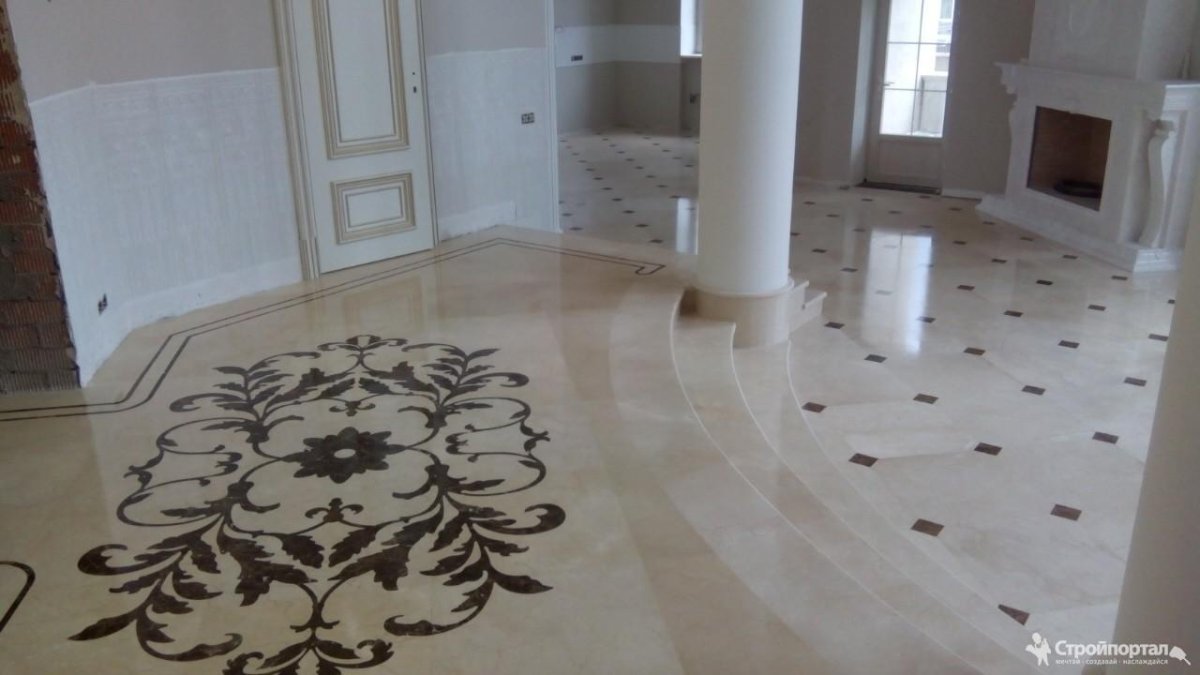 Полы из мрамора
