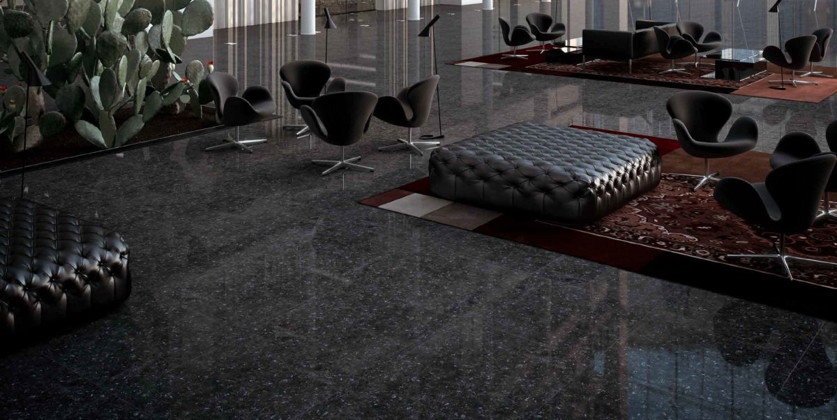 Керамогранит laparet Nero Marquina черный 60x60 глянцевый