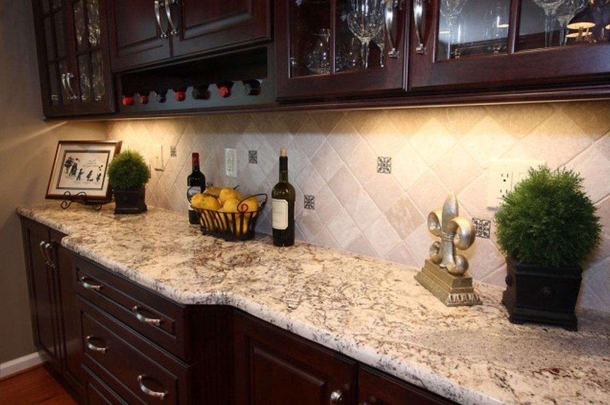 Фартук для кухни из плитки Леруа Мерлен