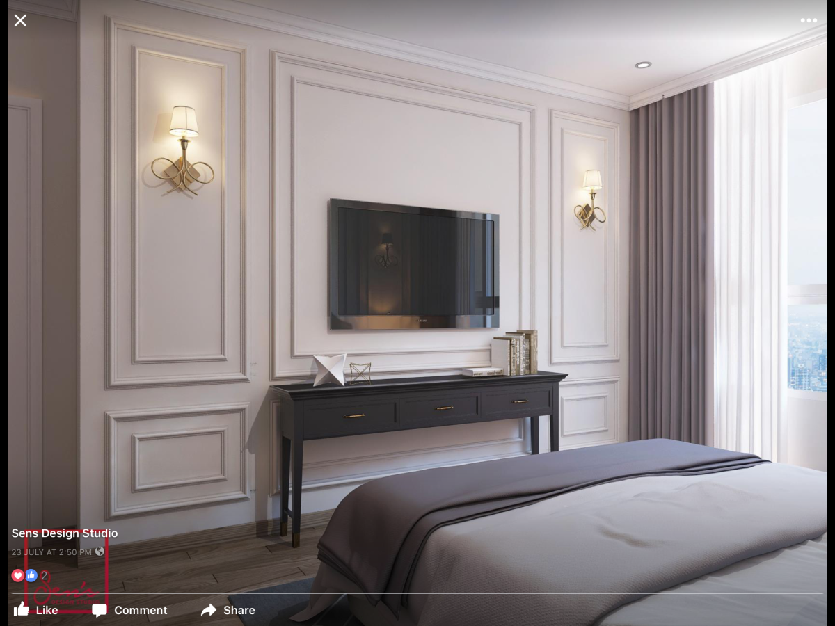 Маленькая комната с молдингами