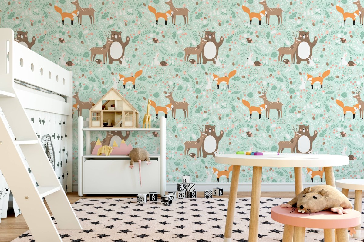 Стильные детские обои