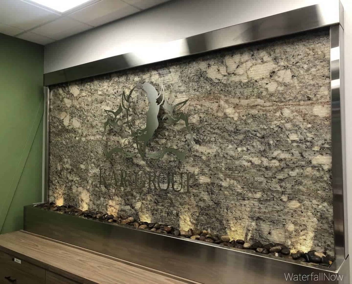 Как подготовить стену для водопада внутри помещения