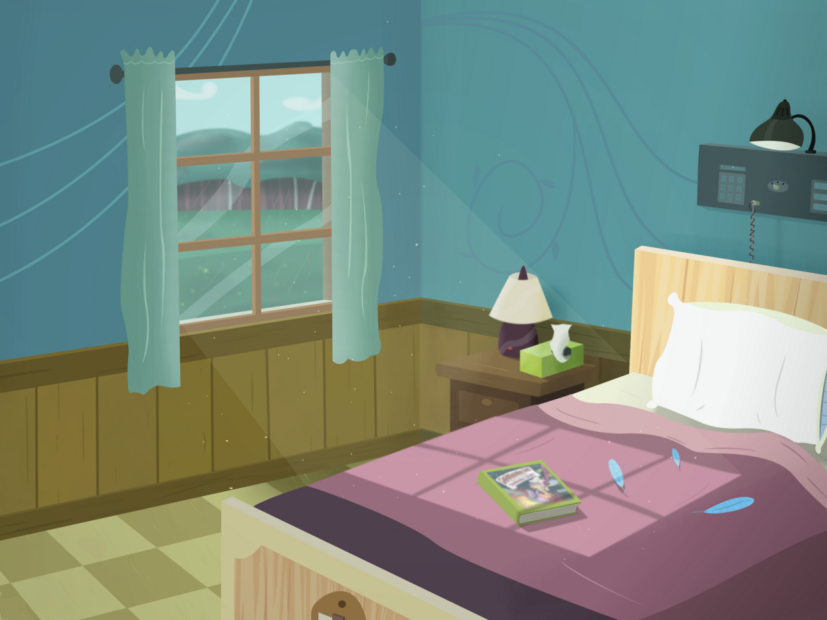 Уютная спальня на даче