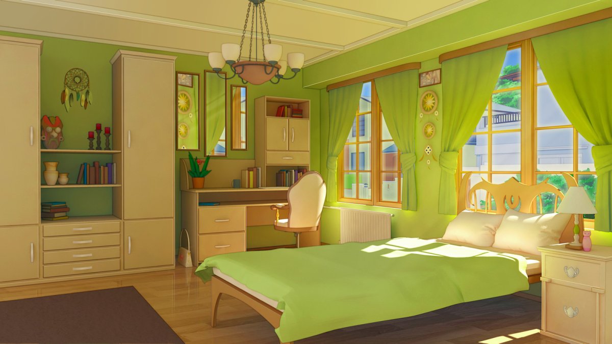 Кровать дачный дом ниша