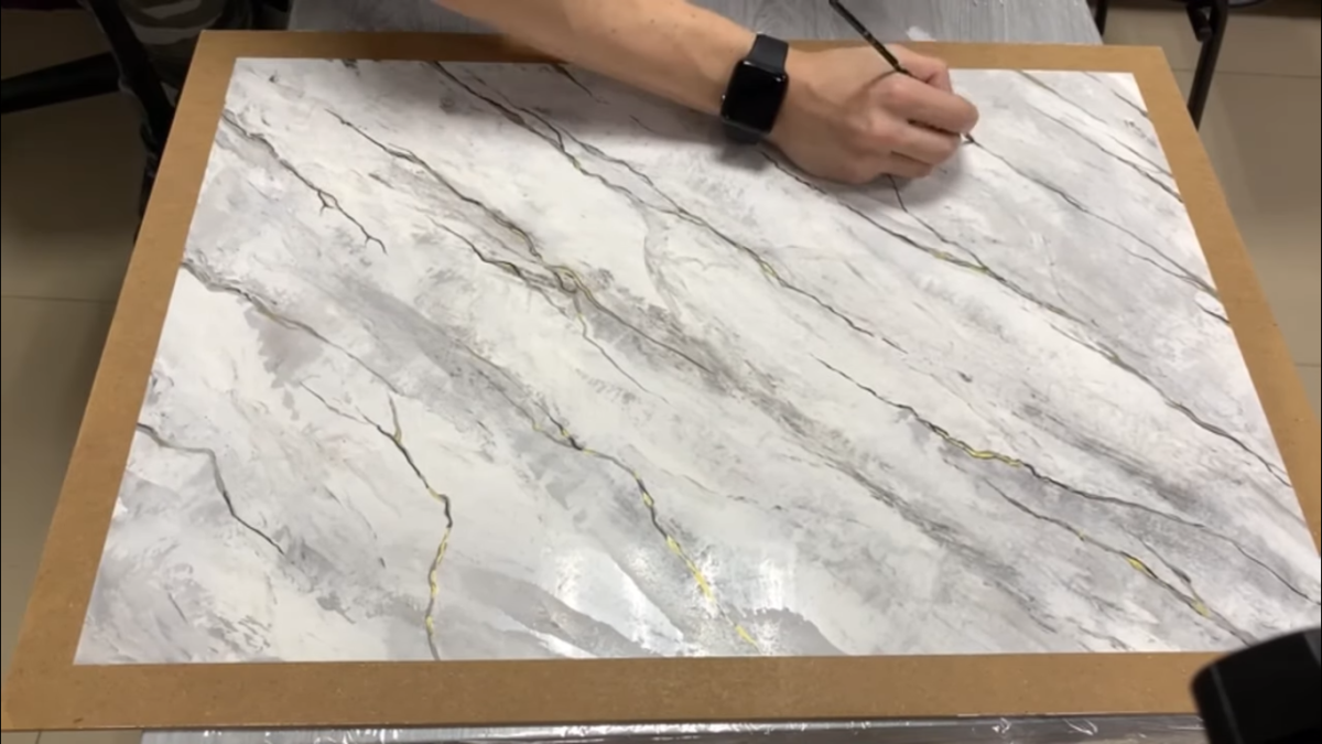 Имитация под мрамор