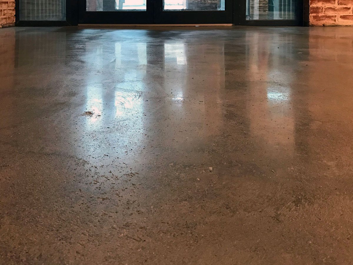 Полированный бетонный пол