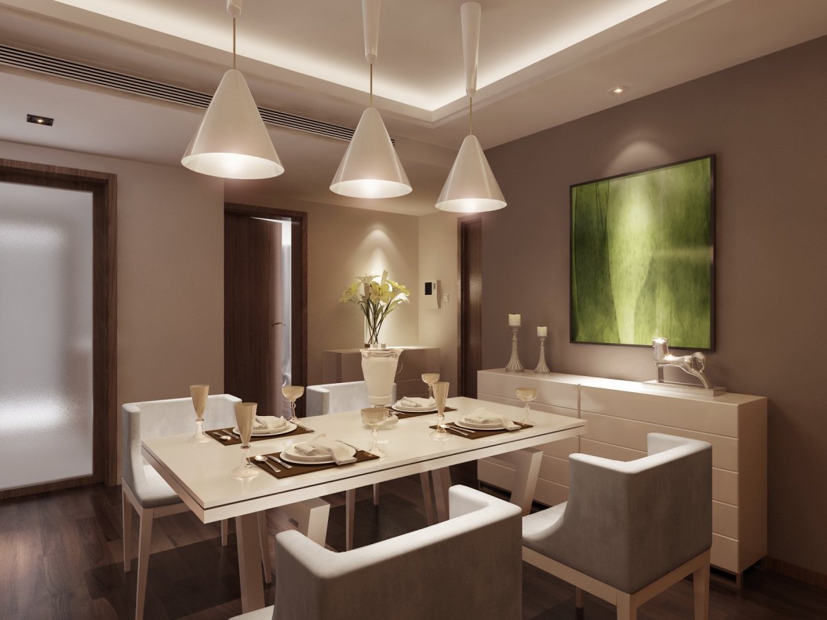 Светильник над обеденной зоной