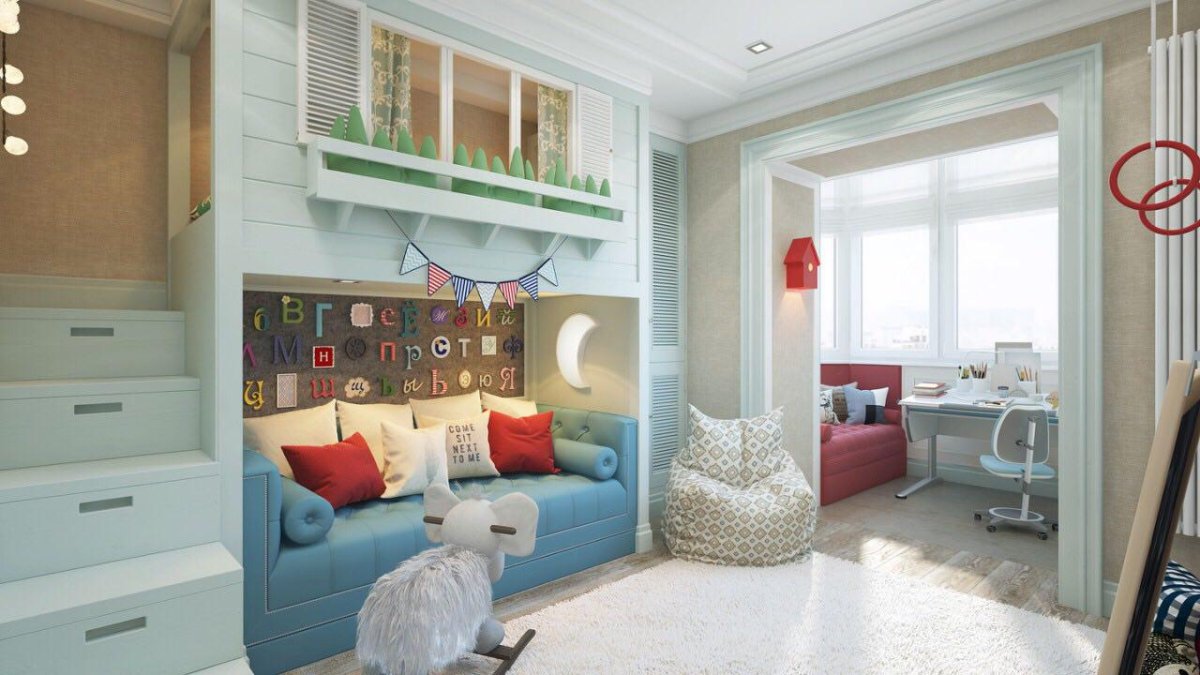 Детская в однокомнатной квартире