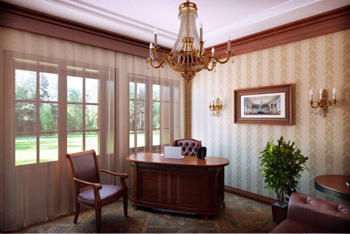 Кабинет в стиле Прованс