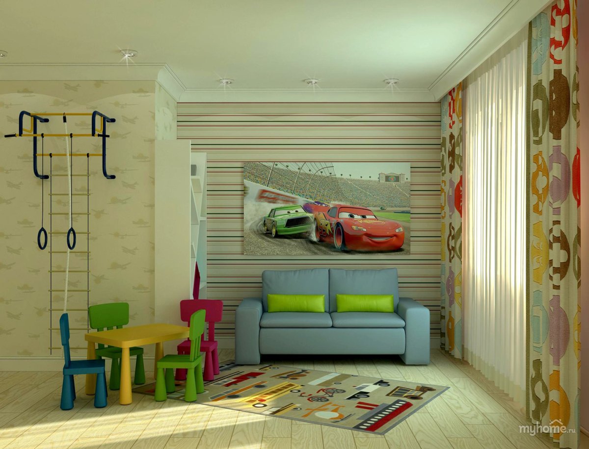 Гостиная спальня детская