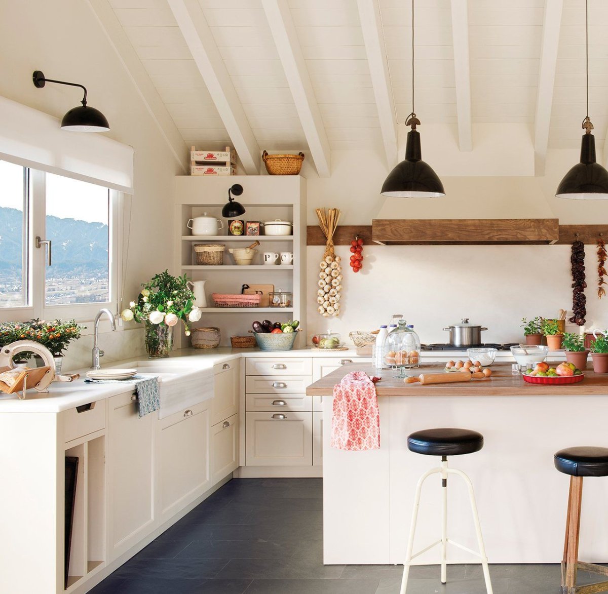 Интерьер кухни в милом стиле