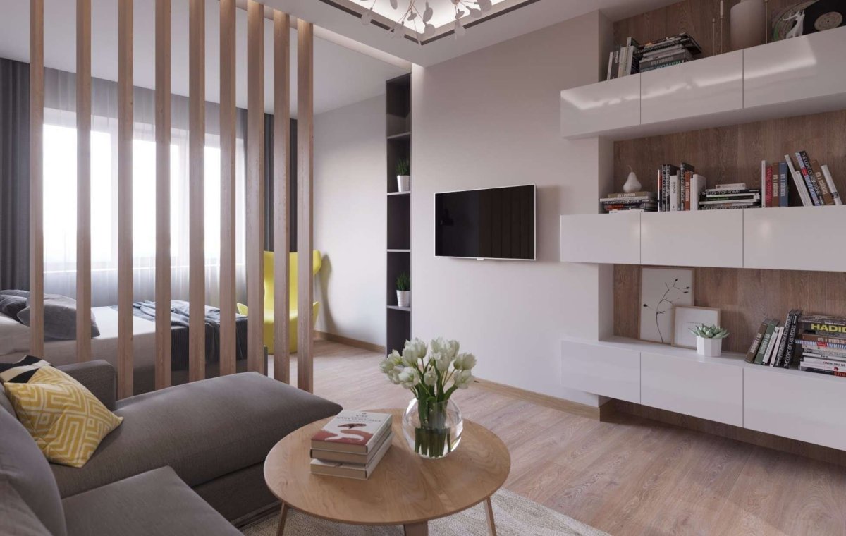 Интерьер однокомнатной квартиры