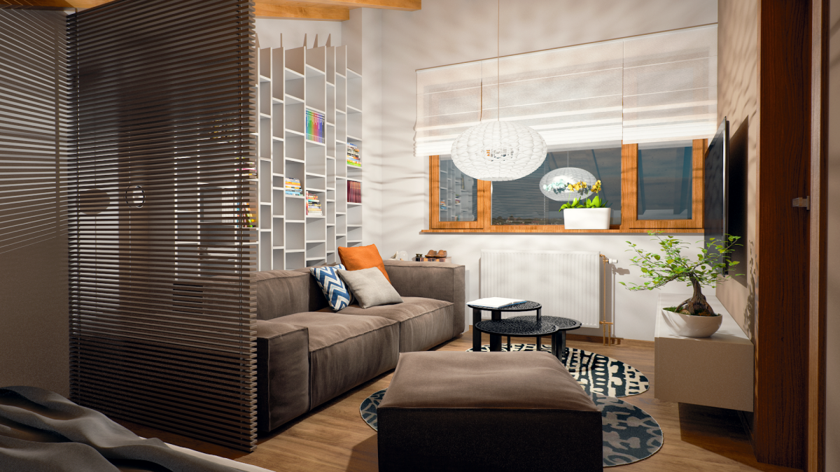 Студия зонирование пространства