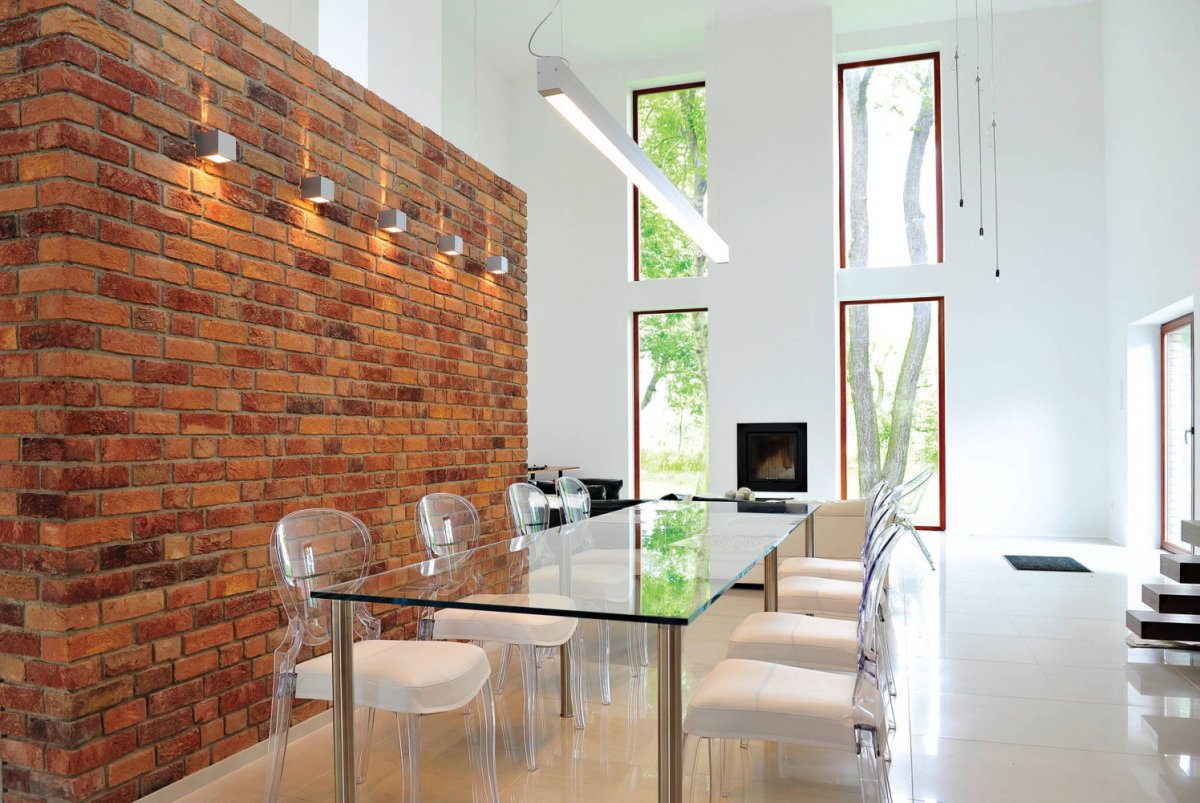 Дом из блоков внутри