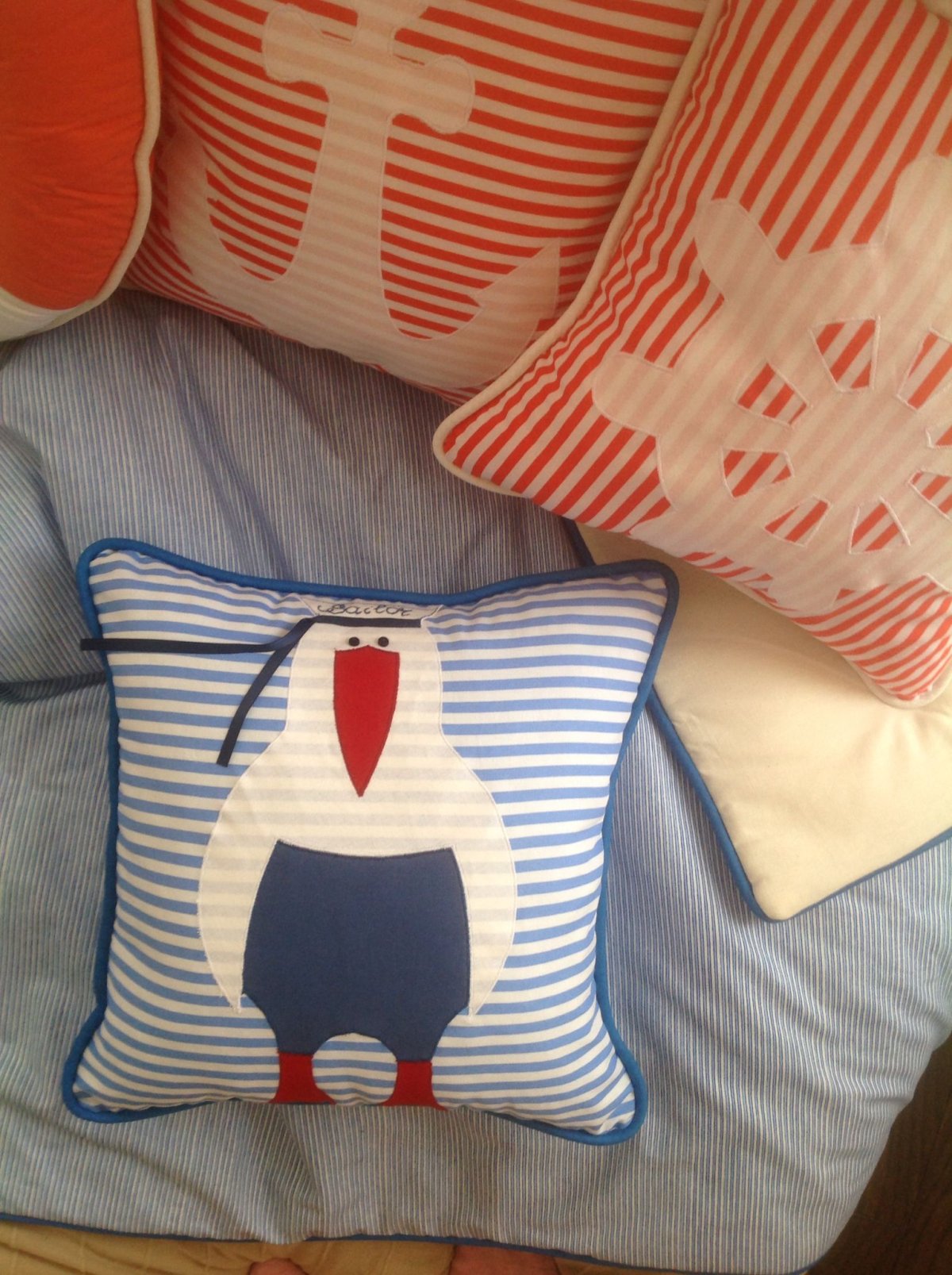 Подушки в морском стиле