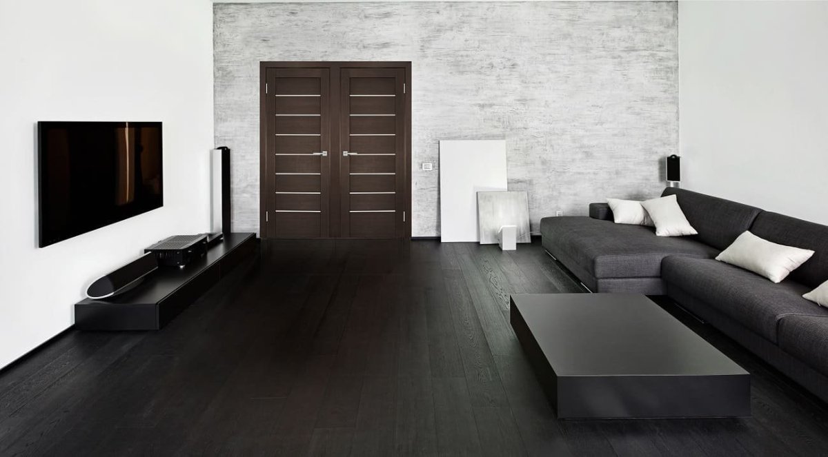 Темный пол светлые стены