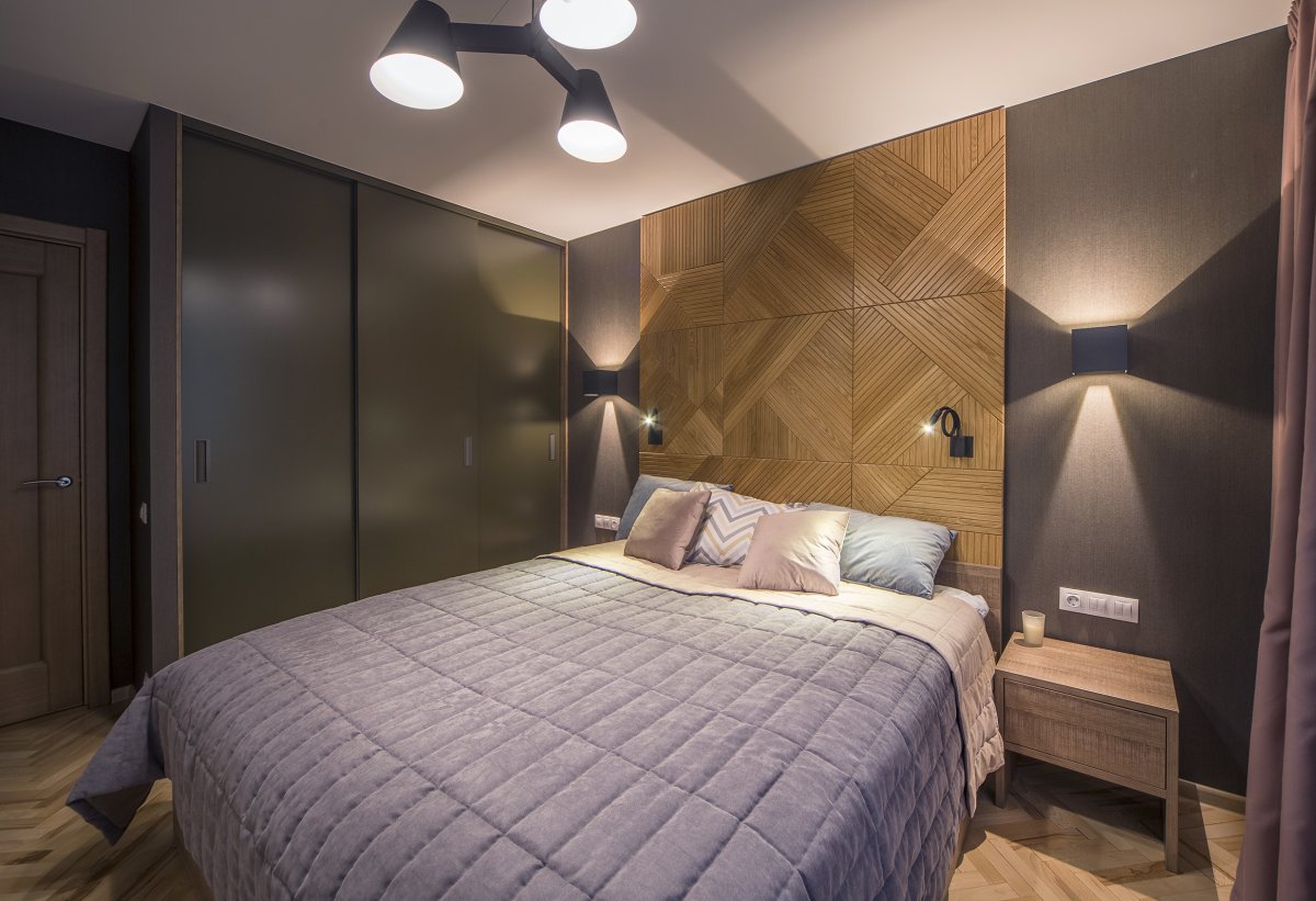 3d стеновые панели в спальне