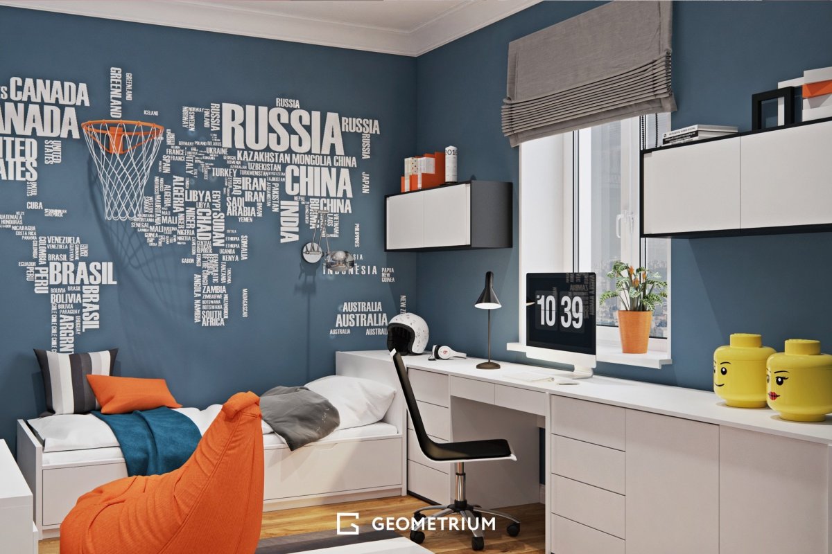 Комната в стиле стрит арт