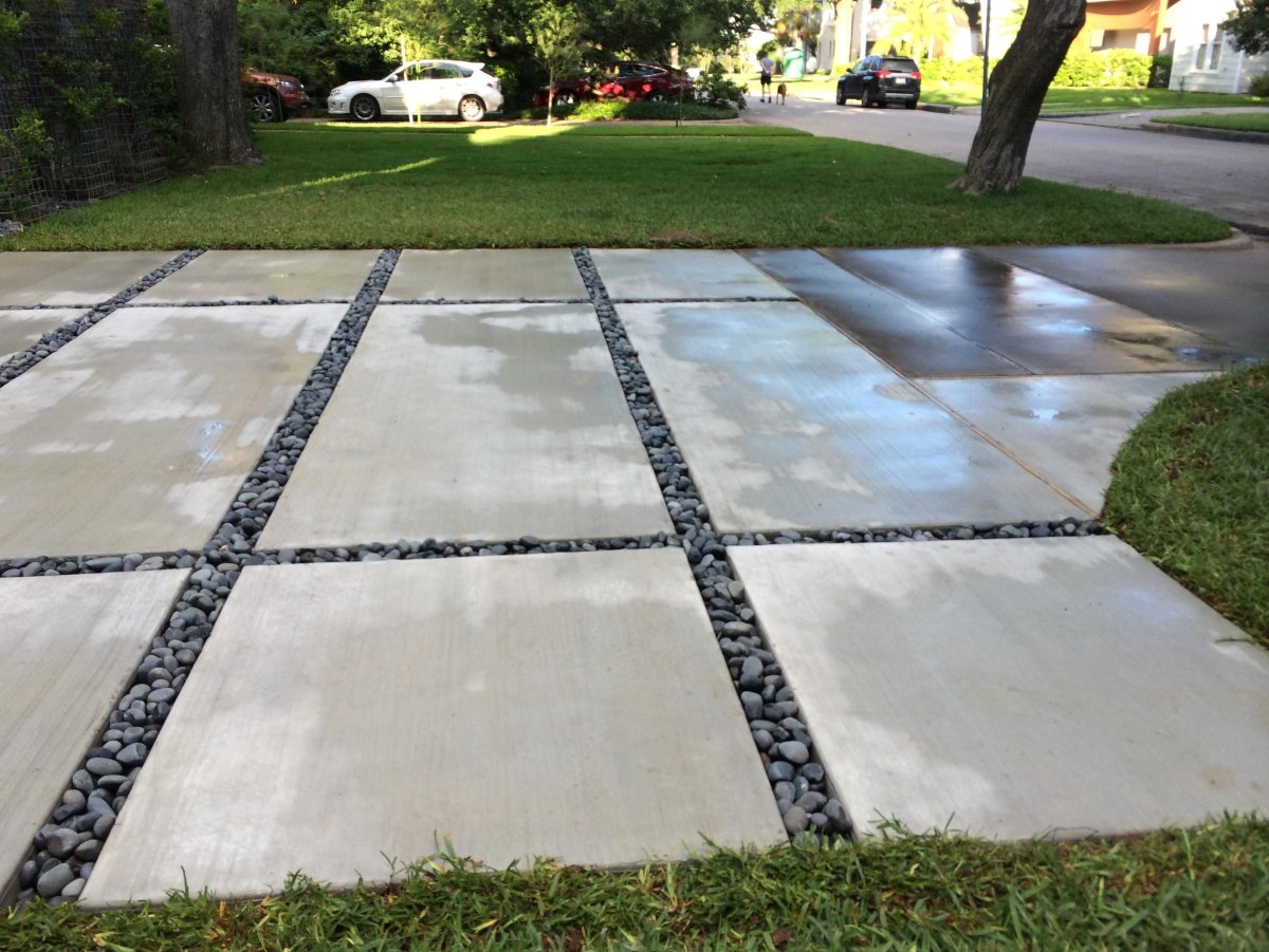 Дорожки из полированного бетона