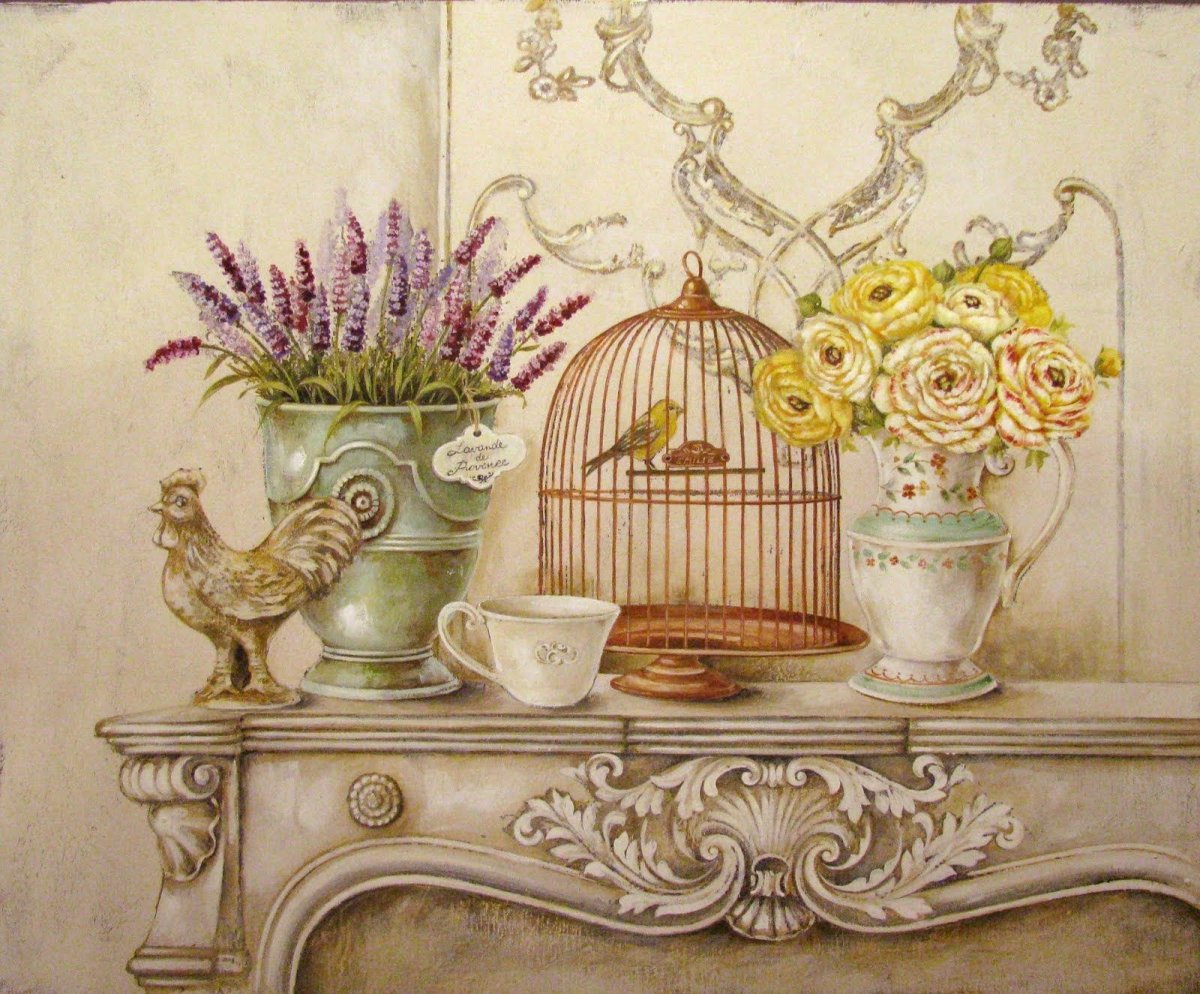 Фреска на стену в кухню