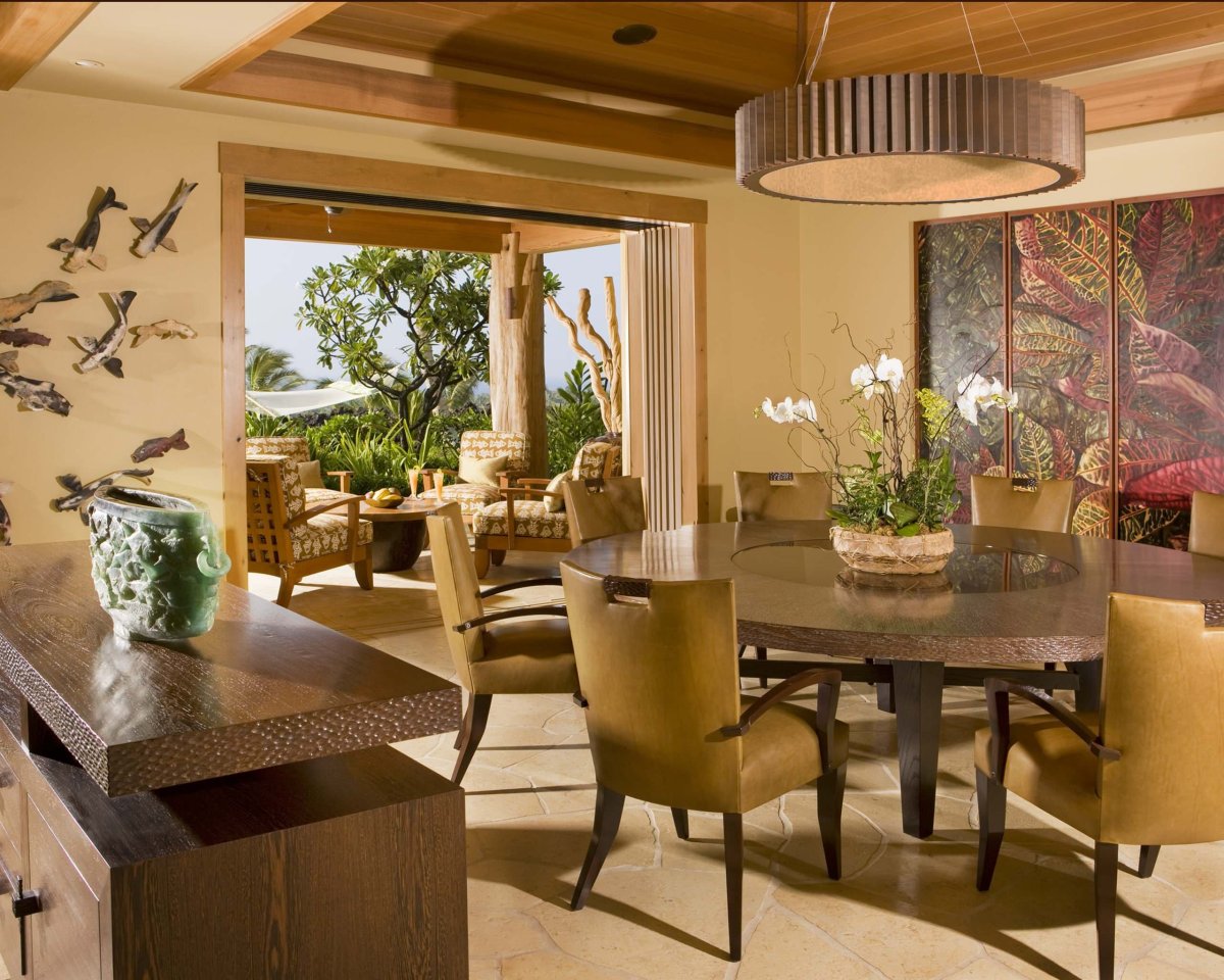 Кухня в стиле тропики