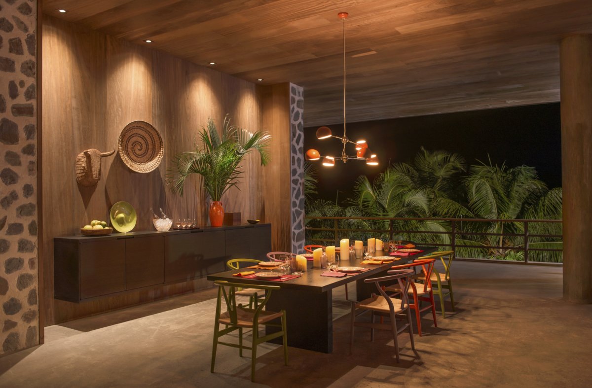 Фреска тропические листья