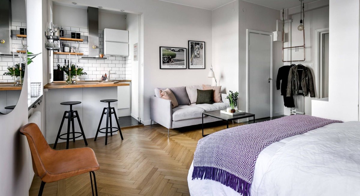 Квартира в белых тонах