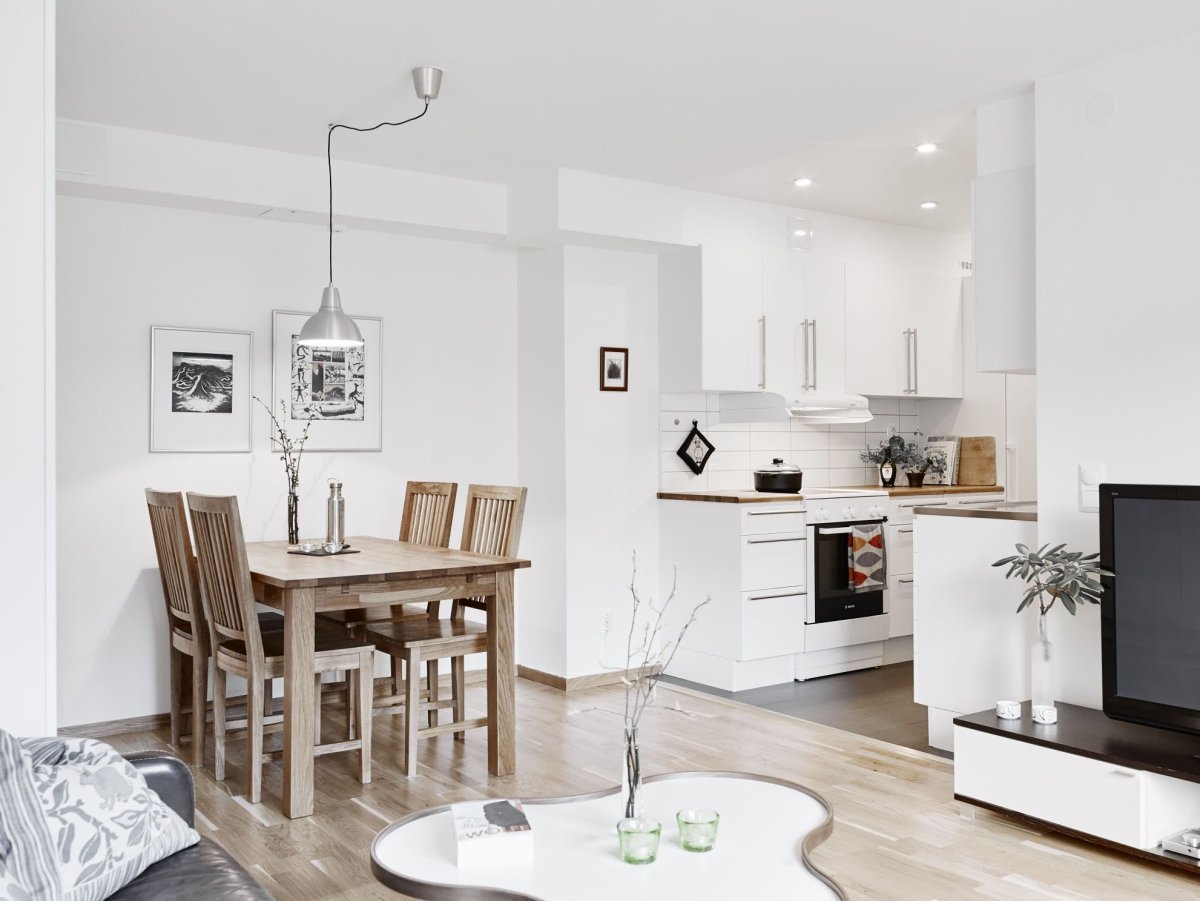 Скандинавский стиль в интерьере студии