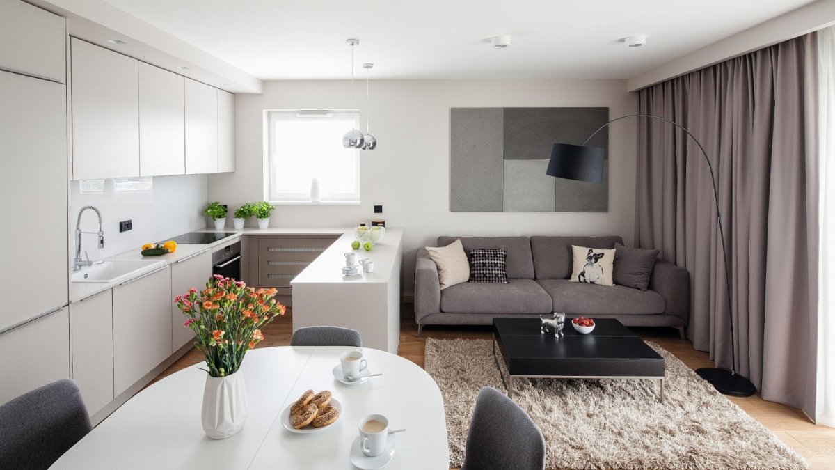 Кухня-гостиная Сканди 25 кв.м