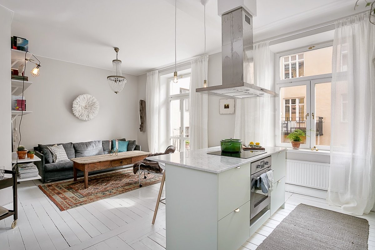 Кухня-гостиная Сканди 20 кв.м.