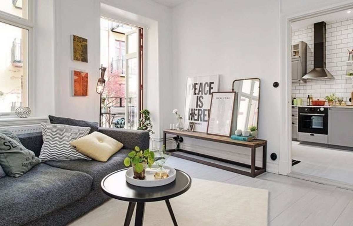 Однушка в скандинавском стиле