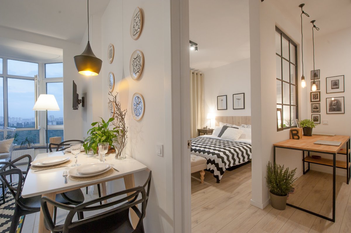 Однушка в скандинавском стиле 40 метров