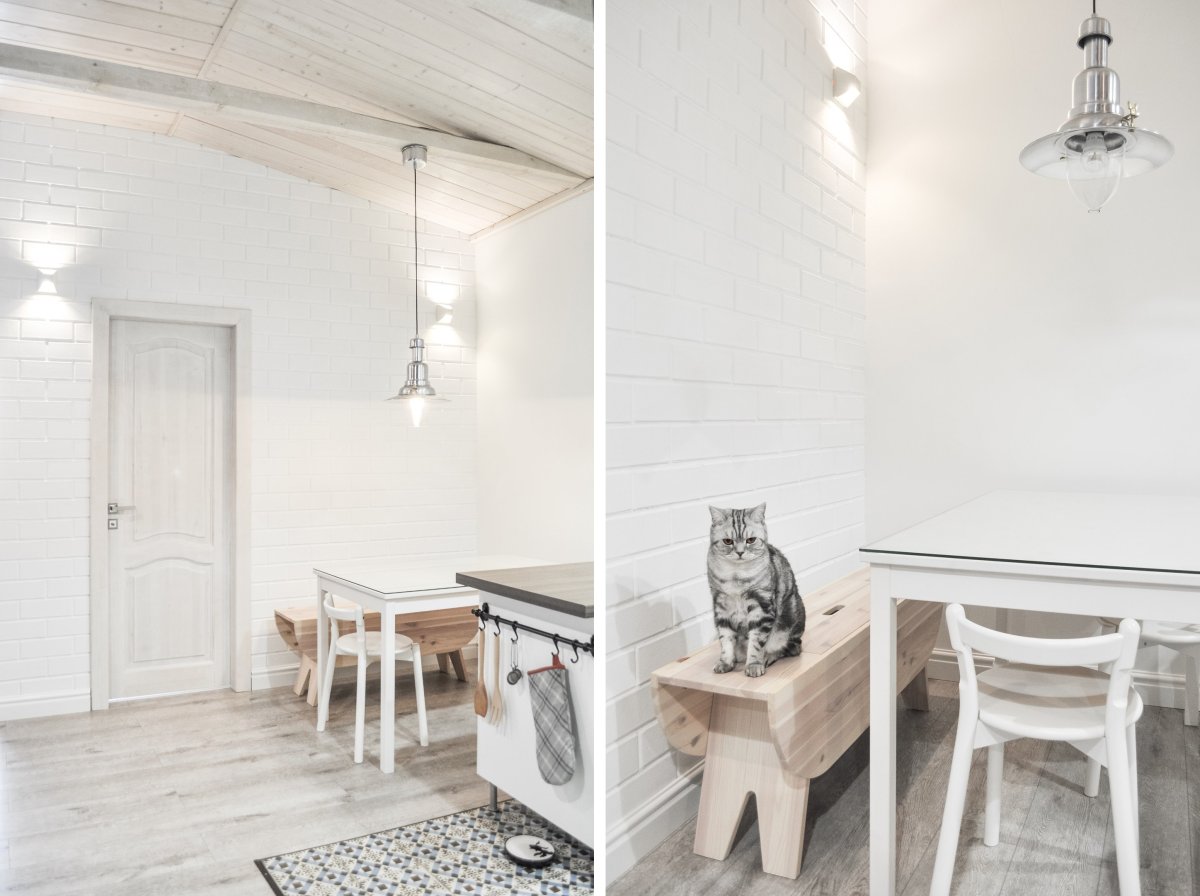 Однокомнатная квартира в скандинавском стиле